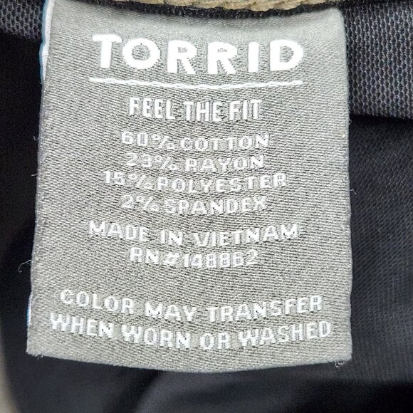 Torrid Womens 24R Bombshell Skinny Olive Green Pants - Picture 4 of 6